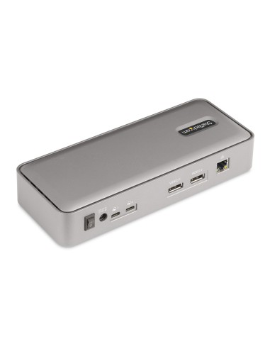 StarTech.com KVM Docking Station USB-C per due laptop, docking station DisplayPort a doppio monitor 4K 60 Hz, hub USB a 5