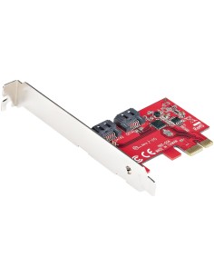 StarTech.com Scheda PCI Express SATA - Scheda Espansione PCIe SATA 2 Porte 6Gbps - Profilo Standard Basso -