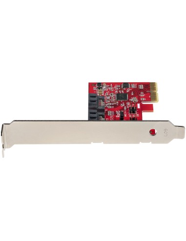 StarTech.com Scheda PCIe SATA - Scheda di Espansione PCIe SATA 2 Porte 6Gbps - Profilo Alto Basso - Controller RAID SATA