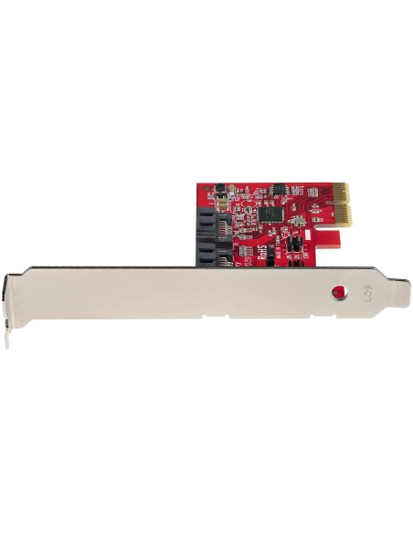 StarTech.com Scheda PCIe SATA - Scheda di Espansione PCIe SATA 2 Porte 6Gbps - Profilo Alto Basso - Controller RAID SATA