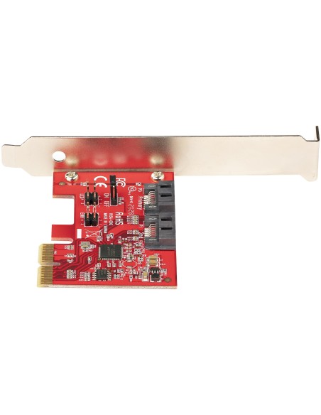 StarTech.com Scheda PCIe SATA - Scheda di Espansione PCIe SATA 2 Porte 6Gbps - Profilo Alto Basso - Controller RAID SATA
