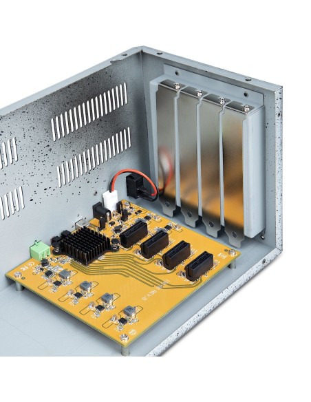 StarTech.com Chassis di Espansione PCIe a 4 Slot con Scheda Host PCIe 2.0 x2 - Slot Esterni PCIe 10Gbps per Desktop Server,