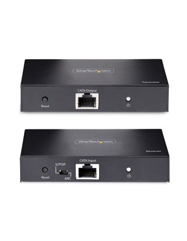 StarTech.com Extender HDMI 4K su Cavo Ethernet CAT5 CAT6, Video Extender 4K 60Hz HDR fino a 70m, Uscita HDMI e Audio S PDIF su