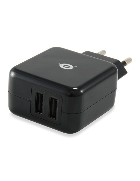 Conceptronic CUSBPWR2A Caricabatterie per dispositivi mobili Tablet Nero AC Ricarica rapida Interno