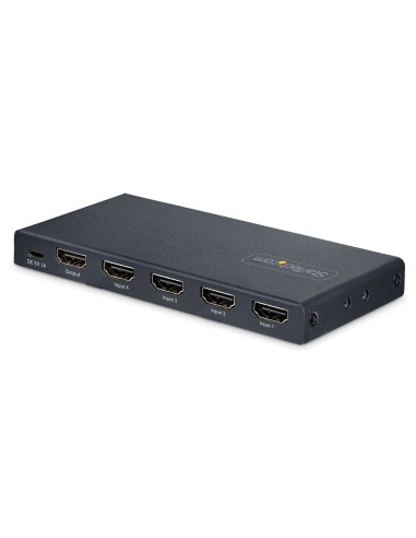 StarTech.com Switch HDMI 8K a 4 porte - Switcher HDMI 2.1 4K 120Hz HDR10+, 8K 60Hz UHD, Commutatore HDMI 4 In 1 - Commutazione