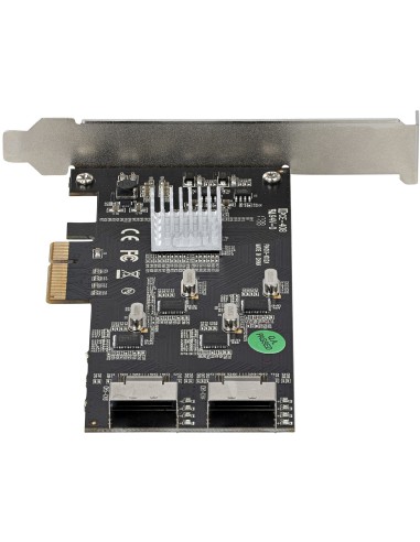 StarTech.com Scheda SATA PCI Express a 8 porte - Adattatore convertitore PCI Express GEN 2 per SSD HDD SATA 3 con 4 Controller
