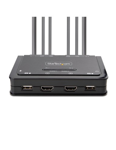 StarTech.com C2-DH46-UA2-CBL-KVM switch per keyboard-video-mouse (kvm) Nero