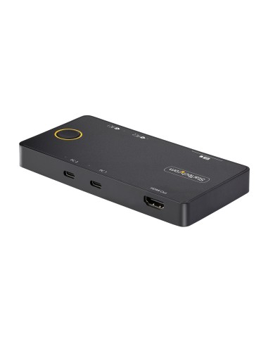 StarTech.com C2-H46-UC2-PD-KVM switch per keyboard-video-mouse (kvm) Nero