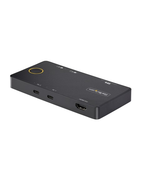 StarTech.com C2-H46-UC2-PD-KVM switch per keyboard-video-mouse (kvm) Nero