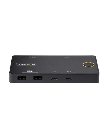 StarTech.com C2-H46-UC2-PD-KVM switch per keyboard-video-mouse (kvm) Nero