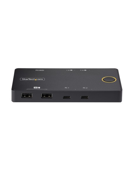 StarTech.com C2-H46-UC2-PD-KVM switch per keyboard-video-mouse (kvm) Nero