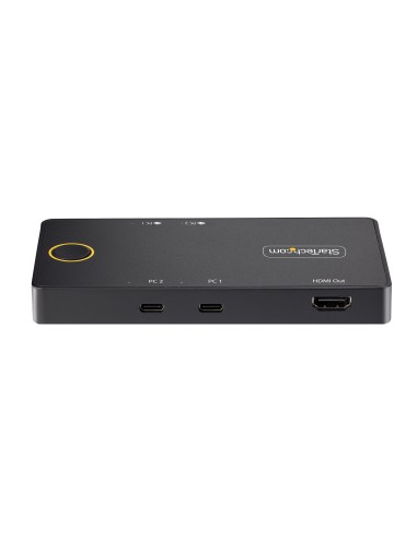 StarTech.com C2-H46-UC2-PD-KVM switch per keyboard-video-mouse (kvm) Nero