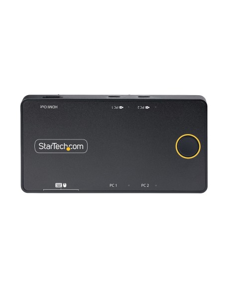 StarTech.com C2-H46-UC2-PD-KVM switch per keyboard-video-mouse (kvm) Nero