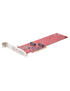 StarTech.com Adattatore PCI Express M.2 NVMe - Scheda Adattatore PCIe 4.0 x8 x16 a Doppio SSD M.2 NVMe or AHCI, 7.8Gbps per