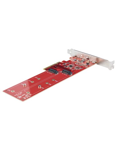 StarTech.com Adattatore PCI Express M.2 NVMe - Scheda Adattatore PCIe 4.0 x8 x16 a Doppio SSD M.2 NVMe or AHCI, 7.8Gbps per