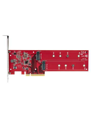 StarTech.com Adattatore PCI Express M.2 NVMe - Scheda Adattatore PCIe 4.0 x8 x16 a Doppio SSD M.2 NVMe or AHCI, 7.8Gbps per