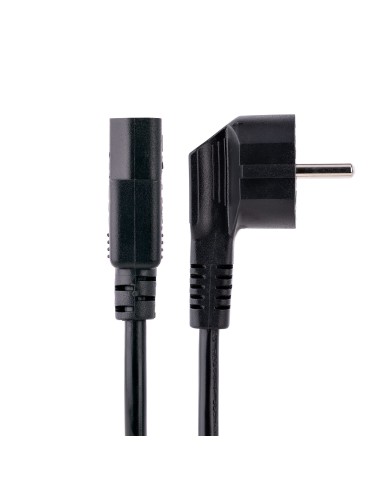 StarTech.com Cavo di alimentazione per PC da EU Schuko a C13 da 1 m, Cavo di corrente AC 250V 10A 18AWG, Cavo di ricambio con
