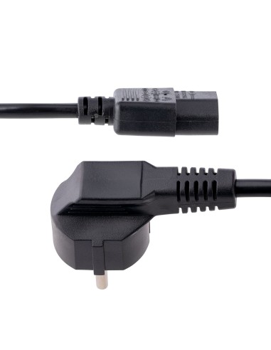 StarTech.com Cavo di alimentazione per PC da EU Schuko a C13 da 1 m, Cavo di corrente AC 250V 10A 18AWG, Cavo di ricambio con