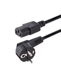StarTech.com Cavo di alimentazione per PC da EU Schuko a C13 da 3 m, Cavo di corrente AC 250V 10A 18AWG, Cavo di ricambio con