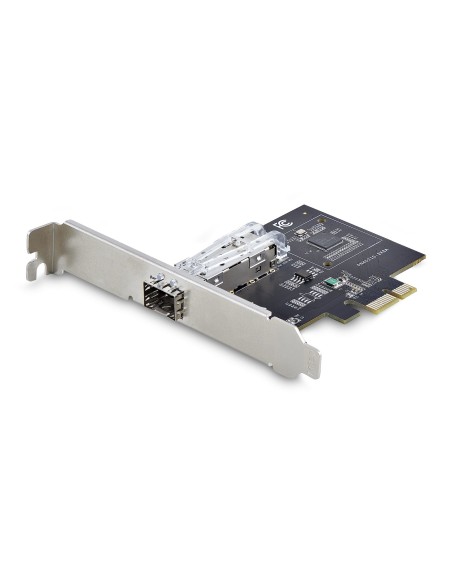 StarTech.com Scheda di Rete SFP GbE a 1 porta, PCIe 2.1 x1, Intel I210-IS, Controller 1GbE, 1000BASE rame fibra ottica, NIC