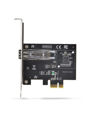 StarTech.com Scheda di Rete SFP GbE a 1 porta, PCIe 2.1 x1, Intel I210-IS, Controller 1GbE, 1000BASE rame fibra ottica, NIC