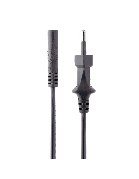 StarTech.com Cavo di Alimentazione CA da 2m, Spina EuroPlug a C7, 2.5A-250V, 18AWG, Cavo Elettrico di Ricambio con spina