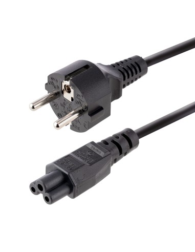 StarTech.com Cavo di Alimentazione CA da 3m, da Spina Schuko a C5 2.5A-250V, 18AWG, Cavo Elettrico di Ricambio per Alimentatori