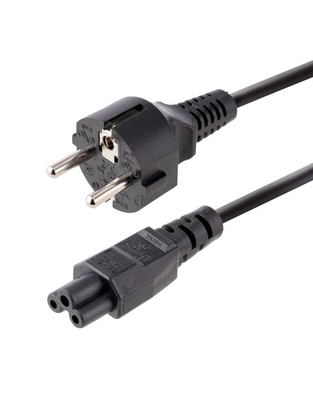 StarTech.com Cavo di Alimentazione CA da 3m, da Spina Schuko a C5 2.5A-250V, 18AWG, Cavo Elettrico di Ricambio per Alimentatori
