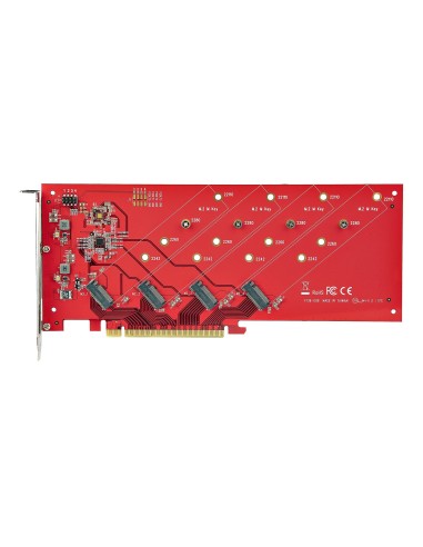 StarTech.com QUAD-M2-PCIE-CARD-B scheda di interfaccia e adattatore Interno M.2