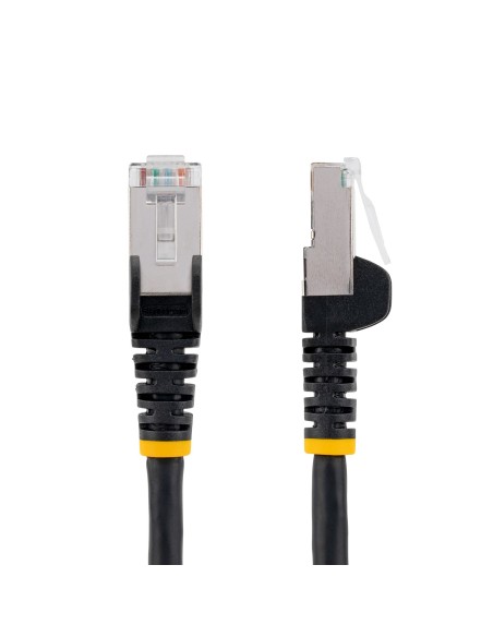 StarTech.com Cavo Ethernet CAT 6a - 50cm - Nero - Cavo di rete LAN Low Smoke Zero Halogen (LSZH) - 10GbE 500MHz 100W PoE++ -