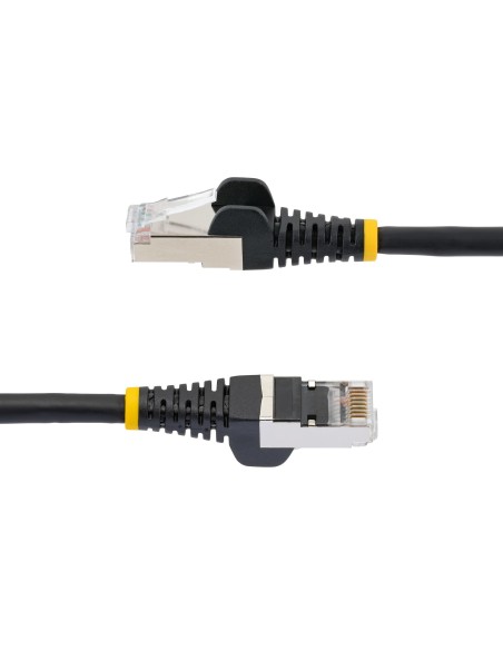 StarTech.com Cavo Ethernet CAT 6a - 50cm - Nero - Cavo di rete LAN Low Smoke Zero Halogen (LSZH) - 10GbE 500MHz 100W PoE++ -
