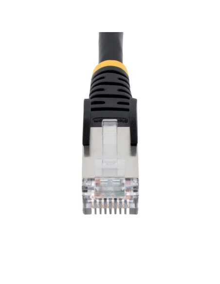StarTech.com Cavo Ethernet CAT 6a - 50cm - Nero - Cavo di rete LAN Low Smoke Zero Halogen (LSZH) - 10GbE 500MHz 100W PoE++ -