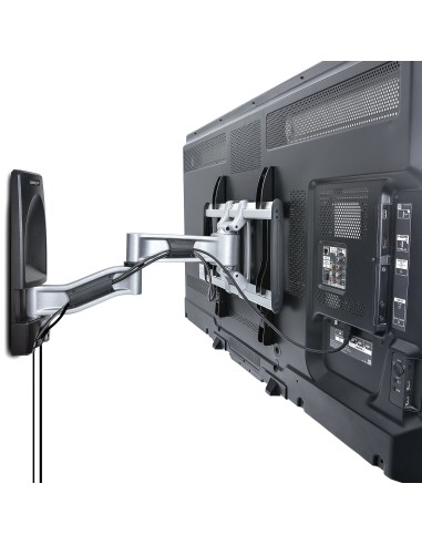 StarTech.com Supporto TV da Parete Articolato, Staffa VESA a Muro per TV da 26 a 65 pollici 45Kg, Braccio per TV 26-65" a
