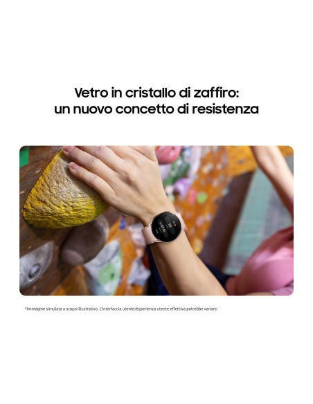 Samsung Galaxy Watch FE 40mm Smartwatch Analisi del Sonno, Ghiera Touch in Alluminio, Pink Gold