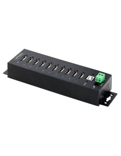 StarTech.com Hub USB 2.0 a 10 porte, hub di ricarica robusto con protezione ESD livello 4, Moltiplicatore di porte USB-A 2