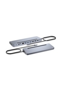 i-tec USB-C Metal Ergonomic 3x 4K Display Docking Station with Power Delivery 100 W + Universal Charger 100 W 2