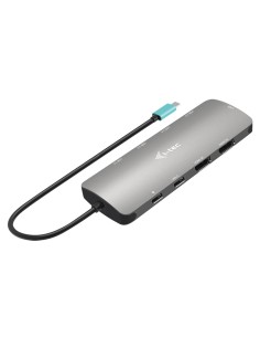 i-tec Metal USB-C Nano 2x Display Docking Station with PD 100 W + Charger 112W