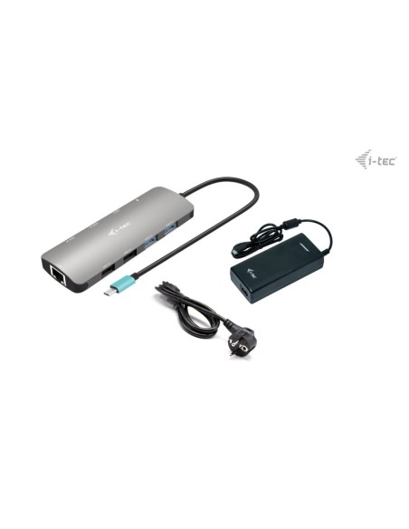 i-tec Metal USB-C Nano 2x Display Docking Station with PD 100 W + Charger 112W