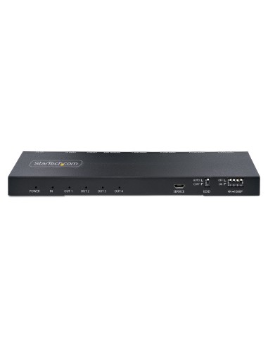 StarTech.com Splitter HDMI 4K con 4 Porte - Sdoppiatore HDMI 2.0 4K 60Hz 1 In e 4 Out - HUB HDMI 4K con Scaler Integrato -