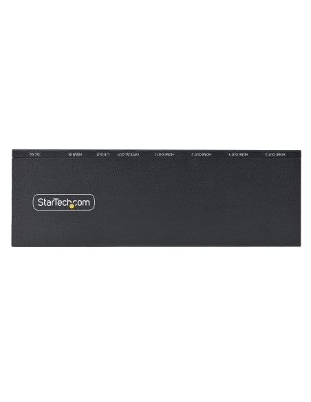 StarTech.com Splitter HDMI 4K con 4 Porte - Sdoppiatore HDMI 2.0 4K 60Hz 1 In e 4 Out - HUB HDMI 4K con Scaler Integrato -
