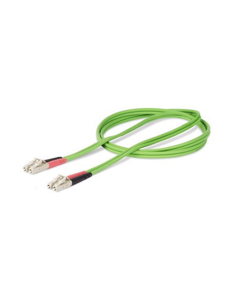StarTech.com Cavo in Fibra Ottica Multimodale da LC a LC (UPC) OM5 da 2m, Cavo Patch Duplex LOMMF 50 125µm, VCSEL, 40G 100G,