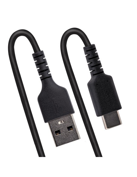 StarTech.com Cavo USB C Ricarica Veloce da 50cm Cavetto USB tipo C 2.0 Spiralato di Alimentazione e Sincronizzazione Cavo