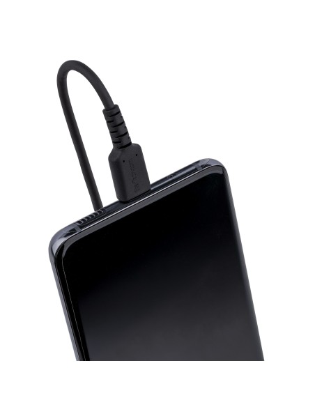 StarTech.com Cavo USB C Ricarica Veloce da 50cm Cavetto USB tipo C 2.0 Spiralato di Alimentazione e Sincronizzazione Cavo