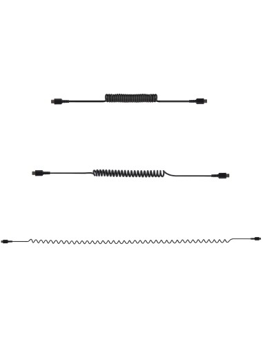 StarTech.com Cavo USB C Ricarica Veloce da 1m Cavetto USB tipo C 2.0 Spiralato di Alimentazione e Sincronizzazione Resistente