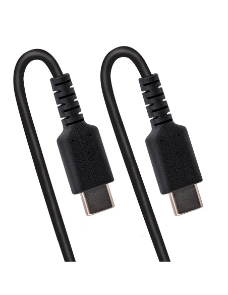 StarTech.com Cavo USB C Ricarica Veloce da 1m Cavetto USB tipo C 2.0 Spiralato di Alimentazione e Sincronizzazione Resistente