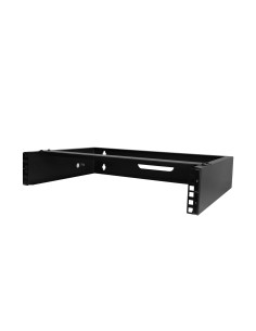 StarTech.com Staffa Rack 19" 2U per installazione a Parete - Supporto a Parete a Profilo Basso per Patch Panel, Dispositivi