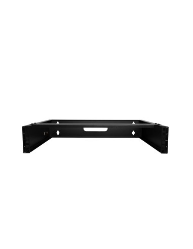 StarTech.com Staffa Rack 19" 2U per installazione a Parete - Supporto a Parete a Profilo Basso per Patch Panel, Dispositivi