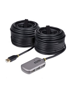 StarTech.com Cavo di Prolunga USB 2.0 da 24m con Hub di Estensione a 4 Porte USB-A, Cavo ripetitore USB attivo, Cavo Prolunga
