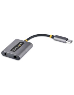 StarTech.com Adattatore USB-C a Jack 3.5mm - Splitter USB Type C per 2 Cuffie con Microfono - Scheda Audio Esterna USB C con 2