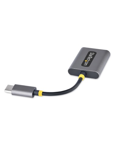 StarTech.com Adattatore USB-C a Jack 3.5mm - Splitter USB Type C per 2 Cuffie con Microfono - Scheda Audio Esterna USB C con 2